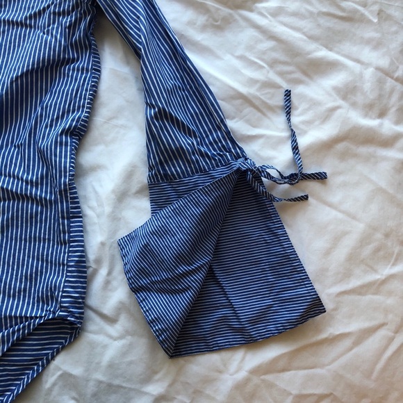 Loft Striped Button-up Blouse - Picture 4 of 9